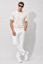 تي شيرت رجالي من Ken Crew Neck ذو تصميم عادي ومقاس منتظم - لون حجري - 5