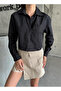 Black Pocket Crop Shirt - 2Y2371 - 3