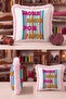 Pop Art Colorful Lettering Pattern Fringed Pillowcase - Retro Love Themed Bohemian Tassel Throw Pillow Cover - 7