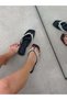 Black Flip-Flops (Pearl) Stone Detailed Pearl-Embellished Women's Slippers - 3