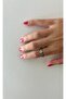 Full Tour Stone Detail Adjustable Silver Steel Ring - 3