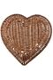 1PCS Heart-Shaped Rattan Basket, Heart-Shaped Woven Storage Basket, Multi-Purpose Fruit Basket - 3