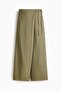 Linen-blend wrapover trousers - 5