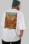 Rome Italy 2 White Oversize Country City Back Printed Unisex T-Shirt 100% Cotton Premium - 7