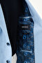 Gray Slim Fit Wide Mono Collar Pocket Men's Jacket Blue - 41491.26Y - 7
