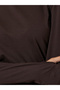 Brown Cotton Lycra T-Shirt With Thumbhole Sleeve - 4