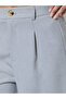 Grey Solid Wide Leg Trousers - 3