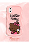 iPhone XS Compatible Case Camera Protector Pink Silicone Couple Phone Case Kitty Pattern - 2