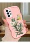 Samsung Galaxy A23 Compatible Case Camera Protector Pink Silicone Couple Phone Case Butterfly Pattern