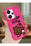Redmi Note 13 Pro Plus 5g Compatible Case with Camera Protector Red Silicone Couple Phone Case Kitty Pattern