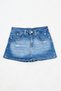 Women's High Waist Denim Shorts Skirt - 8
