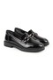 Women's Loafer Casual Casual Shoes Black Patent Leather Lightweight Thermo Sole with Metal Accessories L04.702 - 3