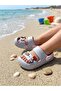 Boys & Girls Sandals Ultra Soft Flexible Non-Slip Sole Figured Summer Model Slippers Pastel Green Camel