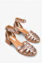 Ferlay Women's Genuine Leather Casual Shoes - Bronze - 2