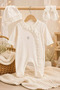 Girl Butterfly Lace 3 Piece Jumpsuit Set, Baby Girl Jumpsuit