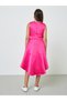 Girls Pink A-Line Knee-Length Dress - 4