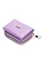 Women's Zippered Wallet with Multiple Card Slots and Coin Compartment -Lilac - 2