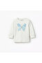 Cotton Long Sleeves Pyjama Set with Floral Applique Detail - 3
