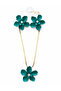 Floral Design Necklace & Earring Set – Combine Elegance with Everyday Chic - 3