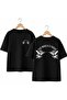 The World Is Yours Back and Front Chest Printed 100% Cotton Oversize Loose Regular Fit Crew Neck T-Shirt