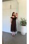 Victoria Ribbon Lace Scarf Dress Brown - 2