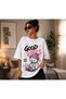 Teddy Bear Printed Oversize White Women's T-Shirt - 2