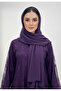 Dantil Purple Abaya with Nida inner lining-847 - 2