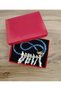 Matte Blue Indian Glass Women's Necklace with Real Gemstones - 5