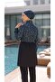 Full Coverage Eye-Catching Beachwear Swim Hijab Swimsuit with Elastic Adjustable Waistband and Gift Bag - 8