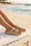 Mink Double-Striped Velcro Daily Beach Pool Beach Slippers Women's Slippers - 2