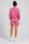 Hüppy Printed Women's Oversize Sweatshirt with Shorts Tracksuit Set - 2