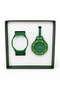 Green Shk4009 Pop Bag Charm,With Watch Strap,Octagonal Design,Unisex,With Box,Wristwatch and Bag Charm - 6