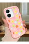 Vivo Y36 5g Compatible Case Camera Protector Pink Silicone Couple Phone Case Floral Pattern