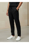 Men Straight Fit Linen Blend Trousers