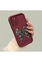 Samsung Galaxy A31 Compatible Case Camera Protector Claret Red Silicone Couple Phone Case Bow Tie Pattern - 3