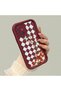 Samsung Galaxy A51 Compatible Case Camera Protector Burgundy Silicone Couple Phone Case Floral Pattern - 3