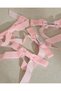 Girls Pink Ribbon Hair Clip Set 4 Pieces - 3