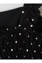 Two Mt Shop Quality Xside Black Polka Dot Super Skinny & Extra Slim Square Neck Long Dress - 6