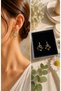 Colorful Flower Figured Hoop Earrings – Elegant Women's Earrings – Everyday and Special Occasion Jewelry