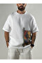Portrait Buldan Beige Men's T-Shirt Coc3265 - 4