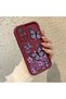 Xiaomi Redmi 10 Compatible Case Camera Protector Claret Red Silicone Couple Phone Case Butterfly Pattern - 2