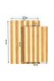 2Pack Bamboo Wood Cutting Chopping Set Serving Board with Stainless Steel Handle Suitable for Meat, Vegetables and Cheese-2 Size - 7