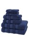 Safi Plus 6-Piece Towel Set 100% Turkish Genuine Cotton Super Soft & Absorbent Luxury Hotel Quality 600 GSM Cotton Bathroom Towels, 2 Bath Towels, 2 Hand Towels, 2 Washcloths, Navy Blue - 3