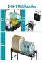 Dish Drying Rack for Kitchen Counter, 2-Tier Large Capacity Kitchen Organizers and Storage Rack with Cutlery Holder, Black - 4