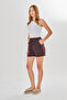 Women's Muslin Shorts 100% Cotton with Pockets - 4