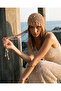 Pearl Dream Bonnet – Hand-Knitted Bohemian Hat with Pearl Detail