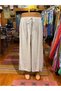 White Color Loose Wide Leg Elastic Waist Trousers - 5