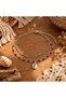 Sea Breeze Black Beaded and Shell Figured Double Row Women's Anklet – Elegant Summer Combinations - 2