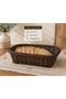 Wicker Look Rattan Bread Basket Plastic Mesh Serving and Presentation Basket (4 Models 2 Color Options)