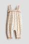 Patterned cotton romper suit